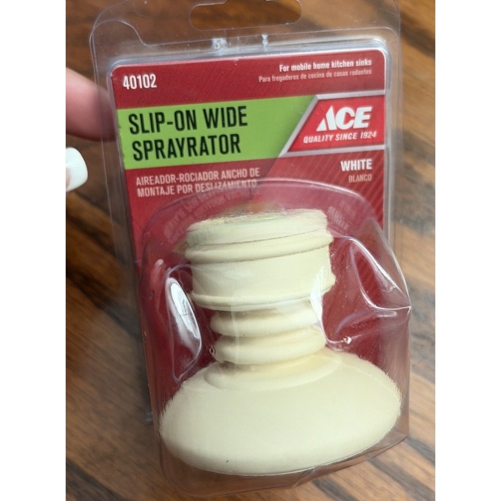 ACE Slip-On SPRAYRATOR White   #40102 New In‎ Package Moble Home Sinks
